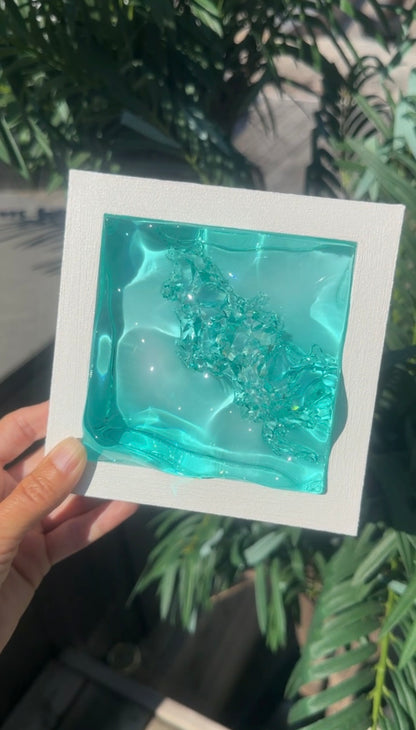 Ocean art MINI- water ripple painting