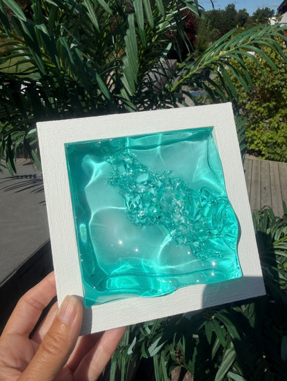 Ocean art MINI- water ripple painting
