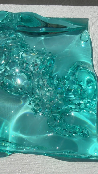 Ocean art MINI- water ripple painting
