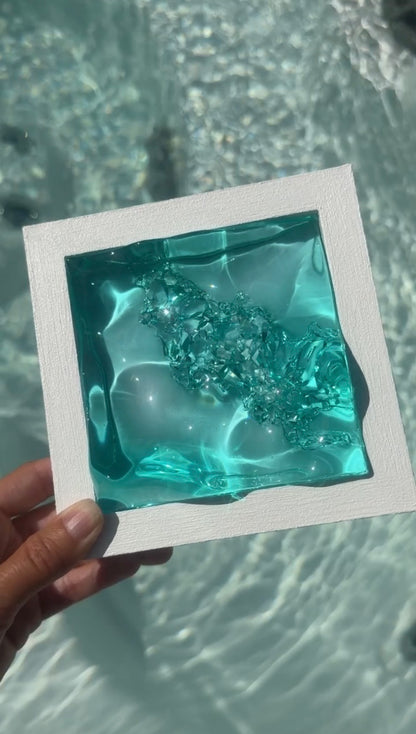 Ocean art MINI- water ripple painting