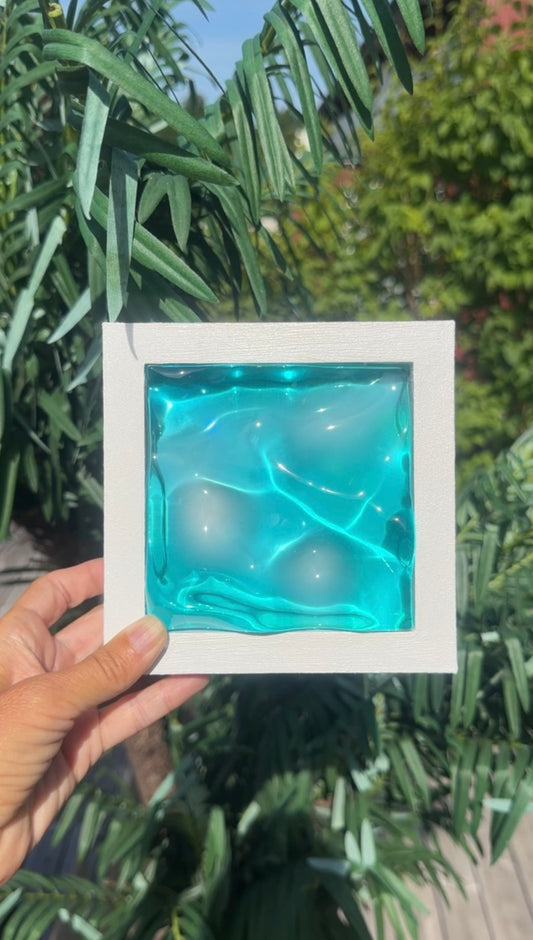Ocean art MINI- water ripple painting