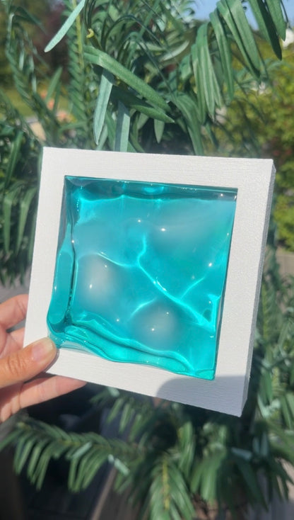 Ocean art MINI- water ripple painting