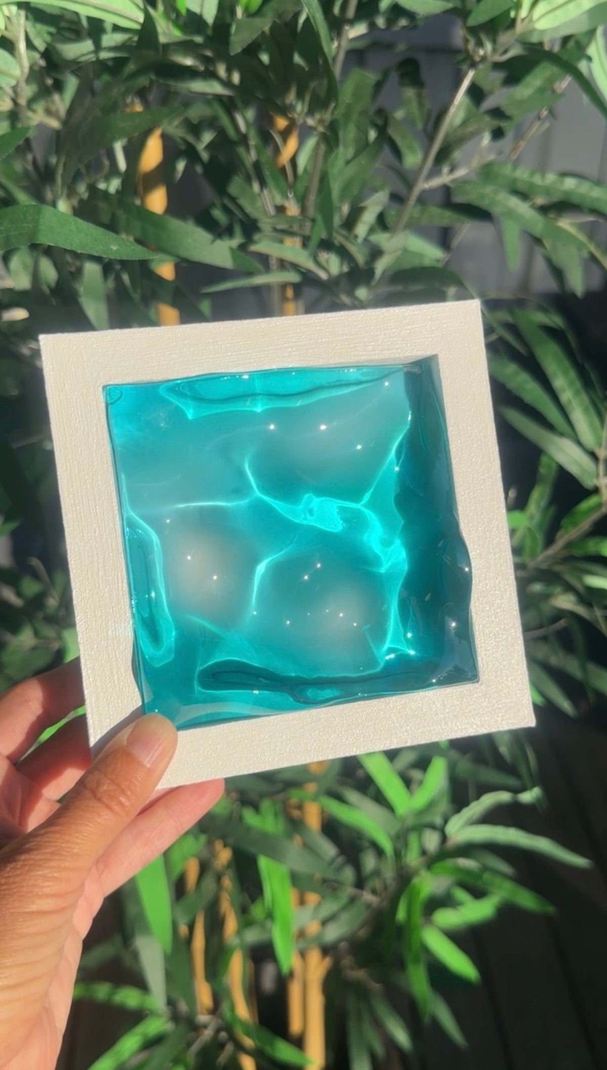 Ocean art MINI- water ripple painting