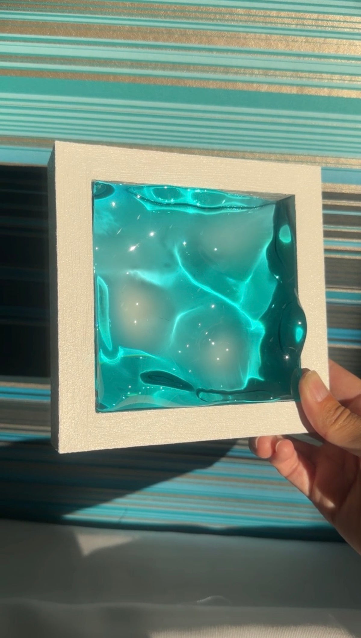 Ocean art MINI- water ripple painting