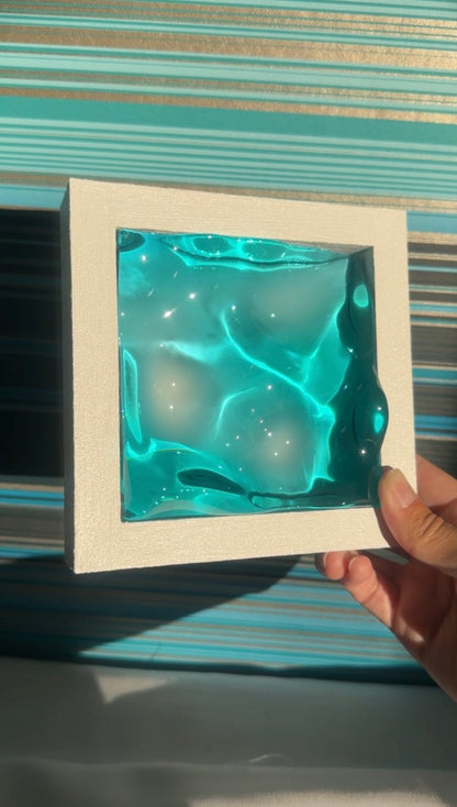 Ocean art MINI- water ripple painting