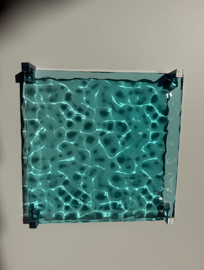 Ocean art 20 x 20 cm - water ripples artpiece