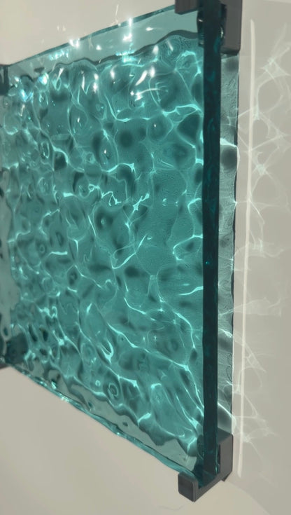 Ocean art 20 x 20 cm - water ripples artpiece