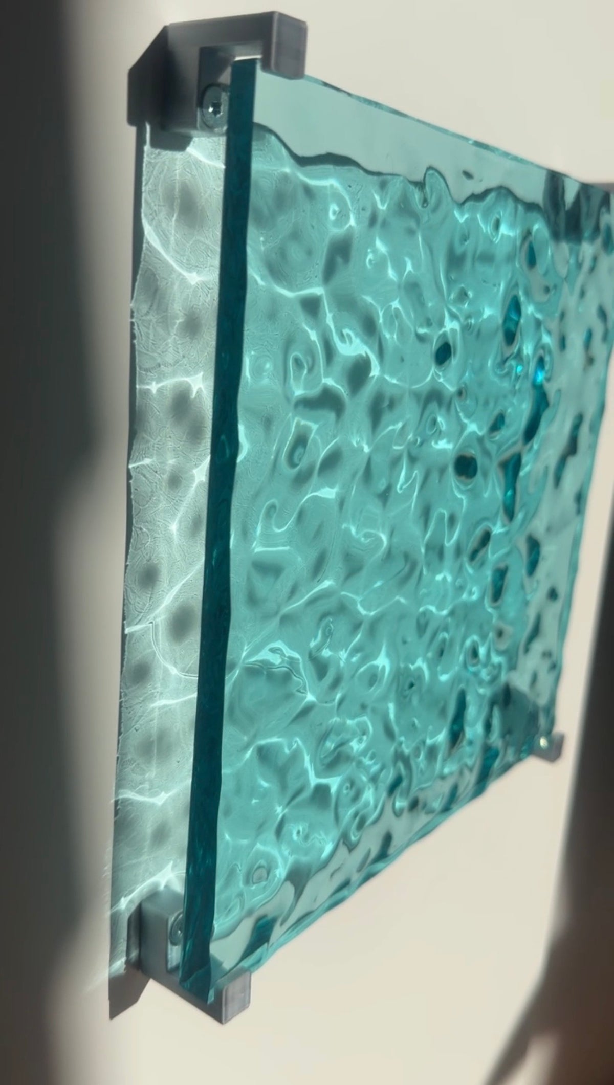 Ocean art 20 x 20 cm - water ripples artpiece