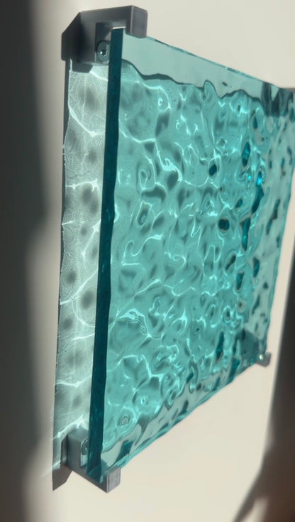 Ocean art 20 x 20 cm - water ripples artpiece