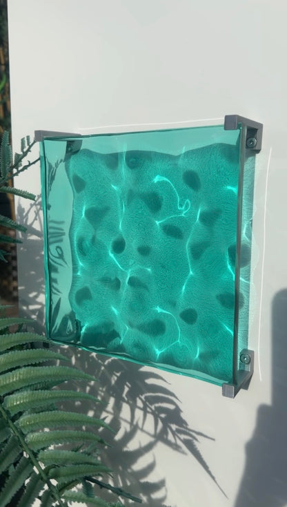 Ocean art 20 x 20 cm - water ripples artpiece