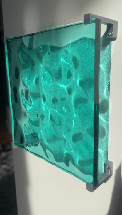 Ocean art 20 x 20 cm - water ripples artpiece