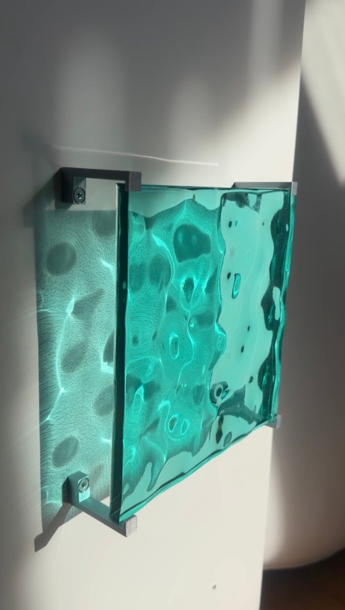 Ocean art 20 x 20 cm - water ripples artpiece