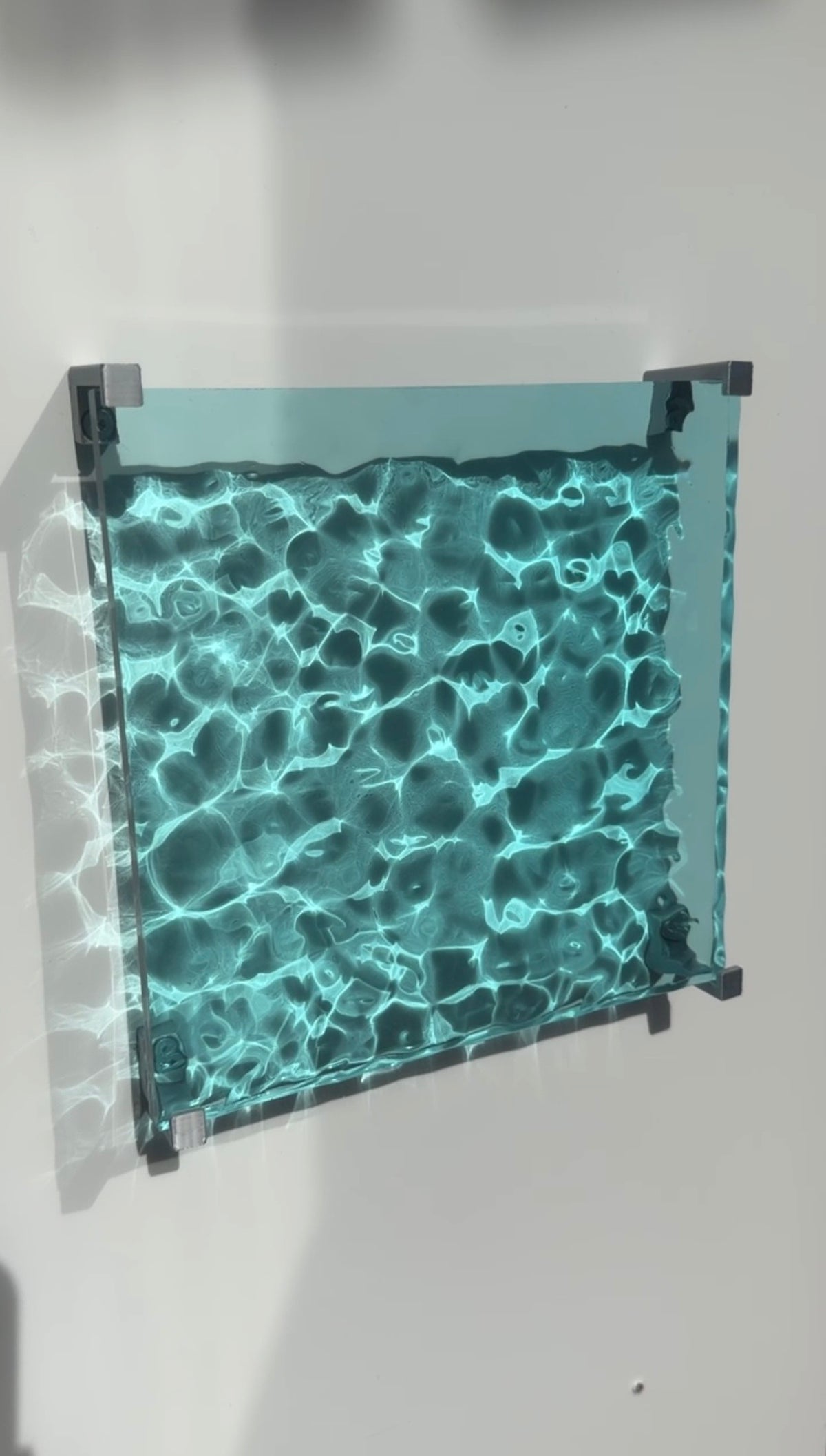 Ocean art 20 x 20 cm - water ripples artpiece