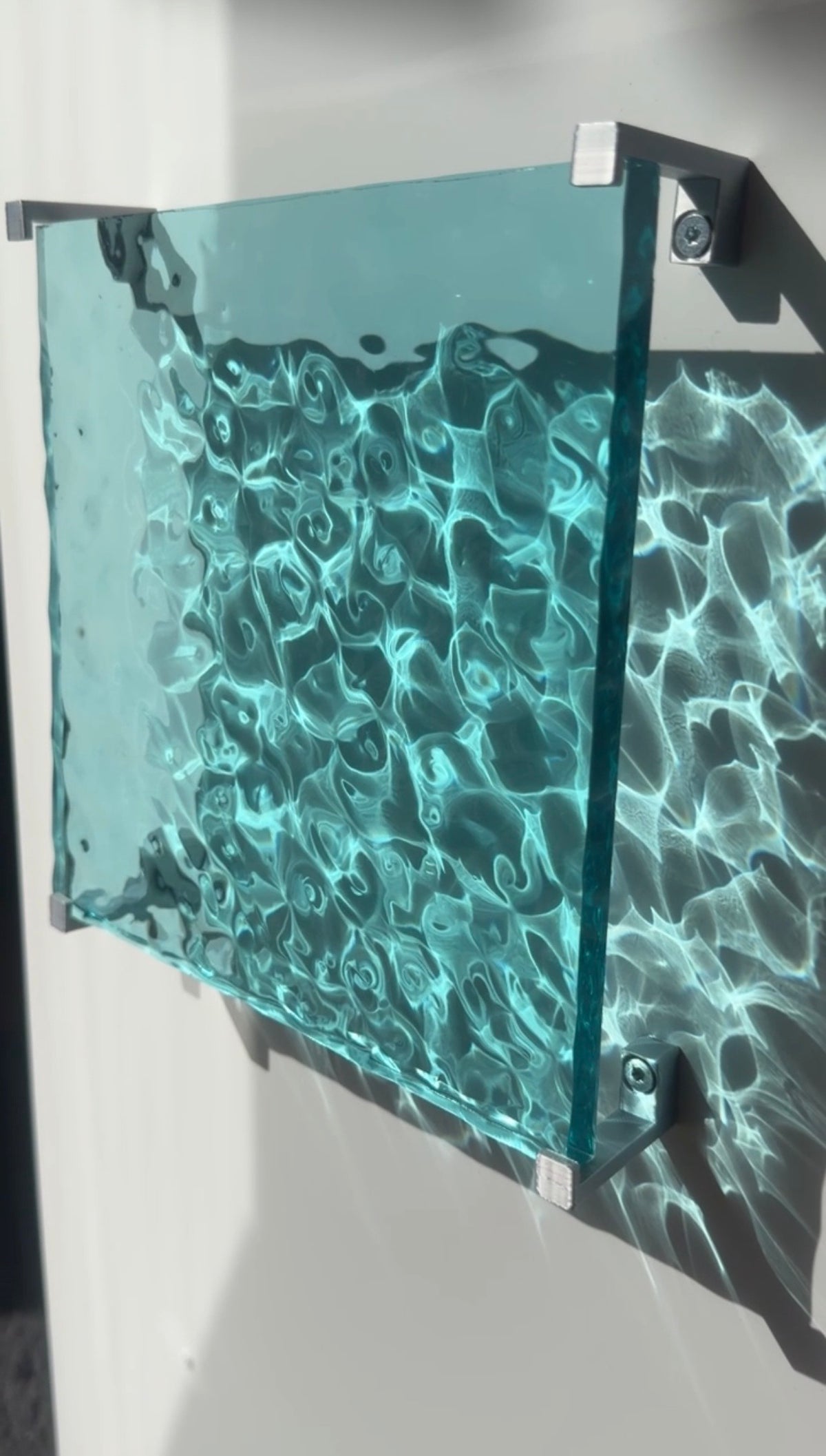 Ocean art 20 x 20 cm - water ripples artpiece