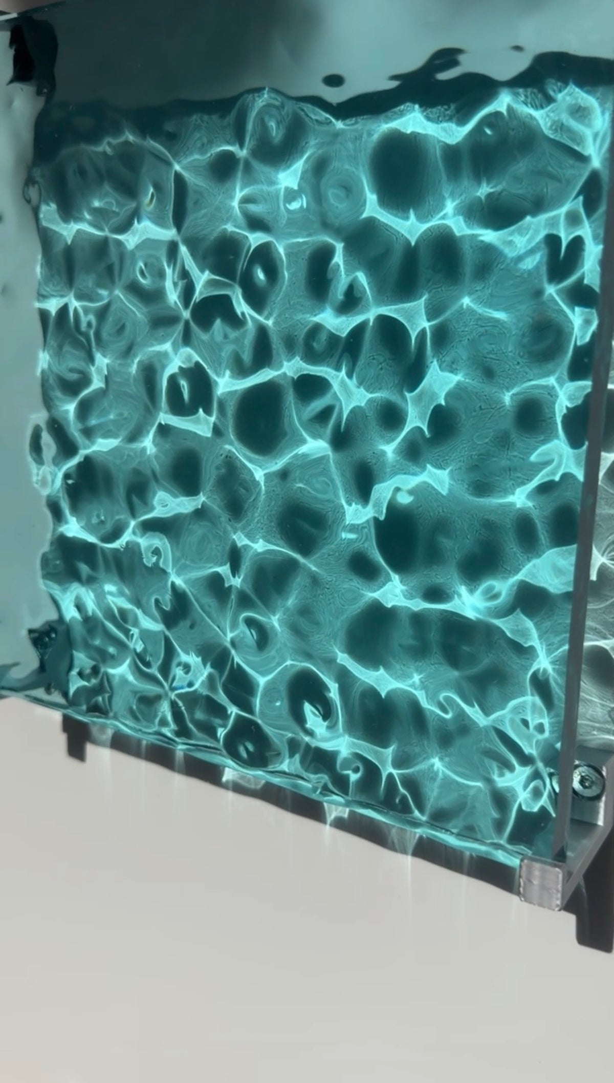Ocean art 20 x 20 cm - water ripples artpiece