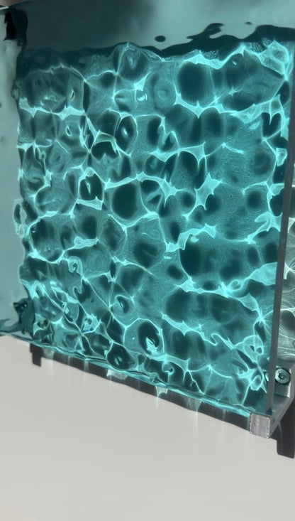 Ocean art 20 x 20 cm - water ripples artpiece