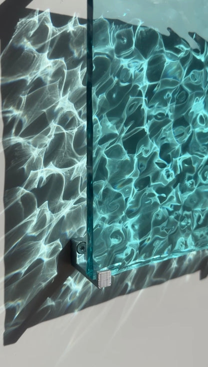 Ocean art 20 x 20 cm - water ripples artpiece
