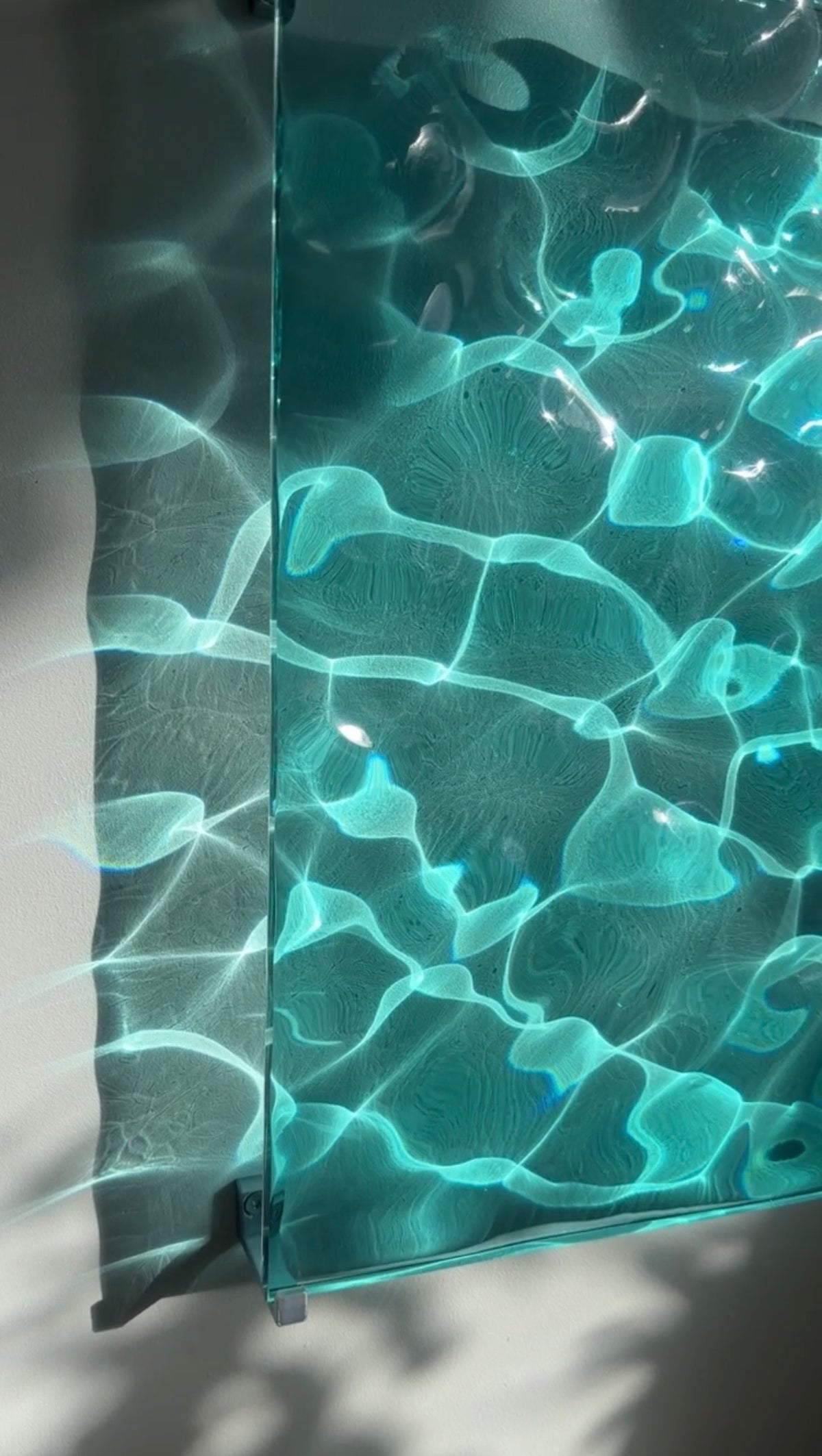 Ocean art 40x40 cm - water ripples artpiece