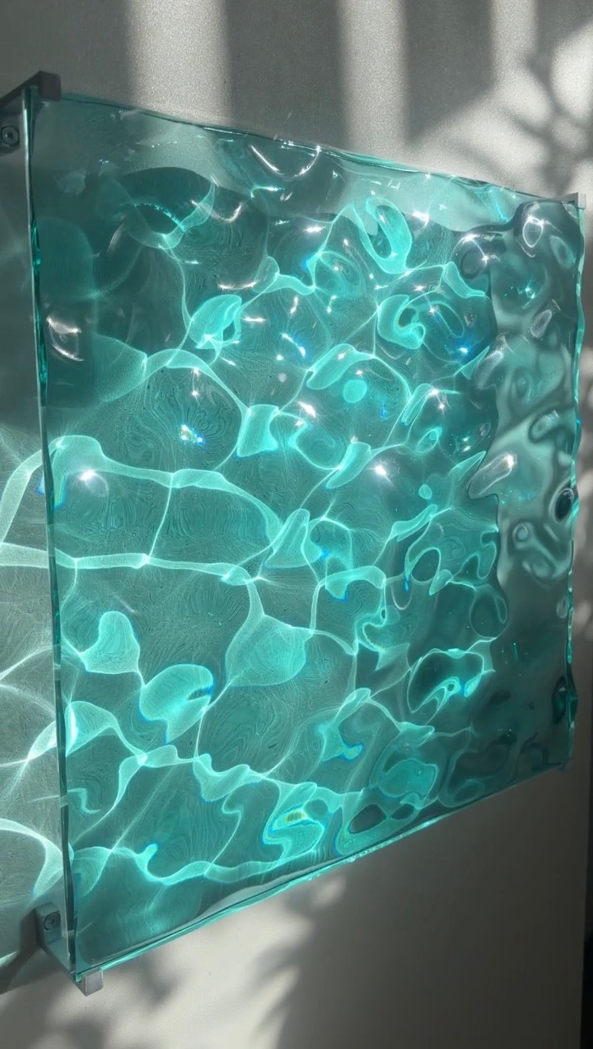 Ocean art 40x40 cm - water ripples artpiece