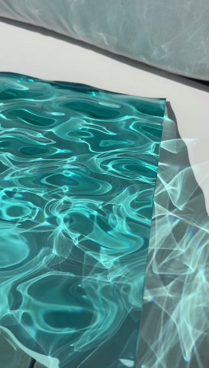 Ocean art 40x40 cm - water ripples artpiece