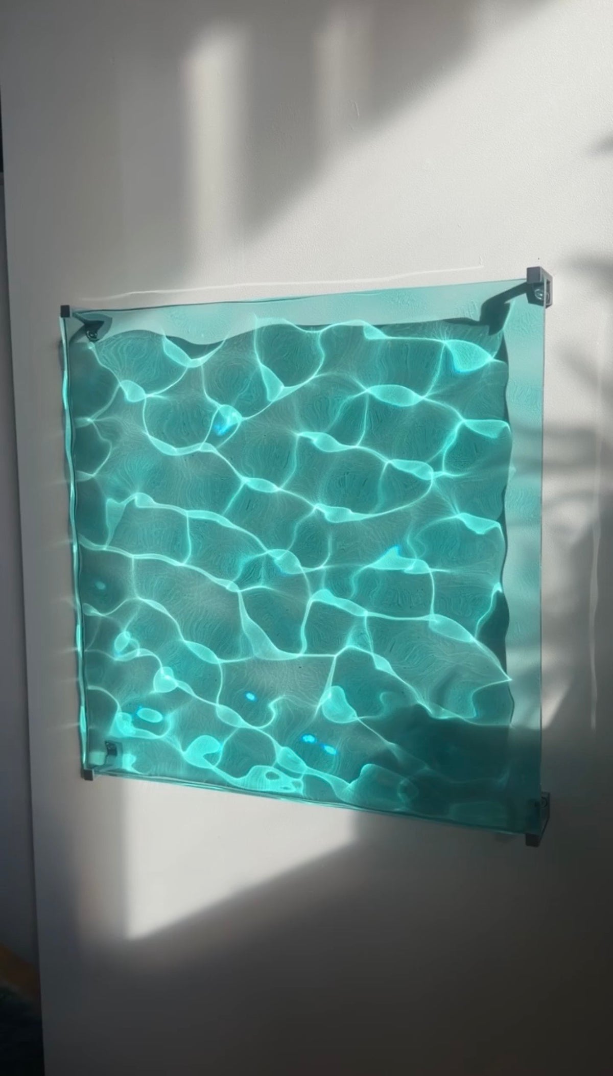 Ocean art 40x40 cm - water ripples artpiece