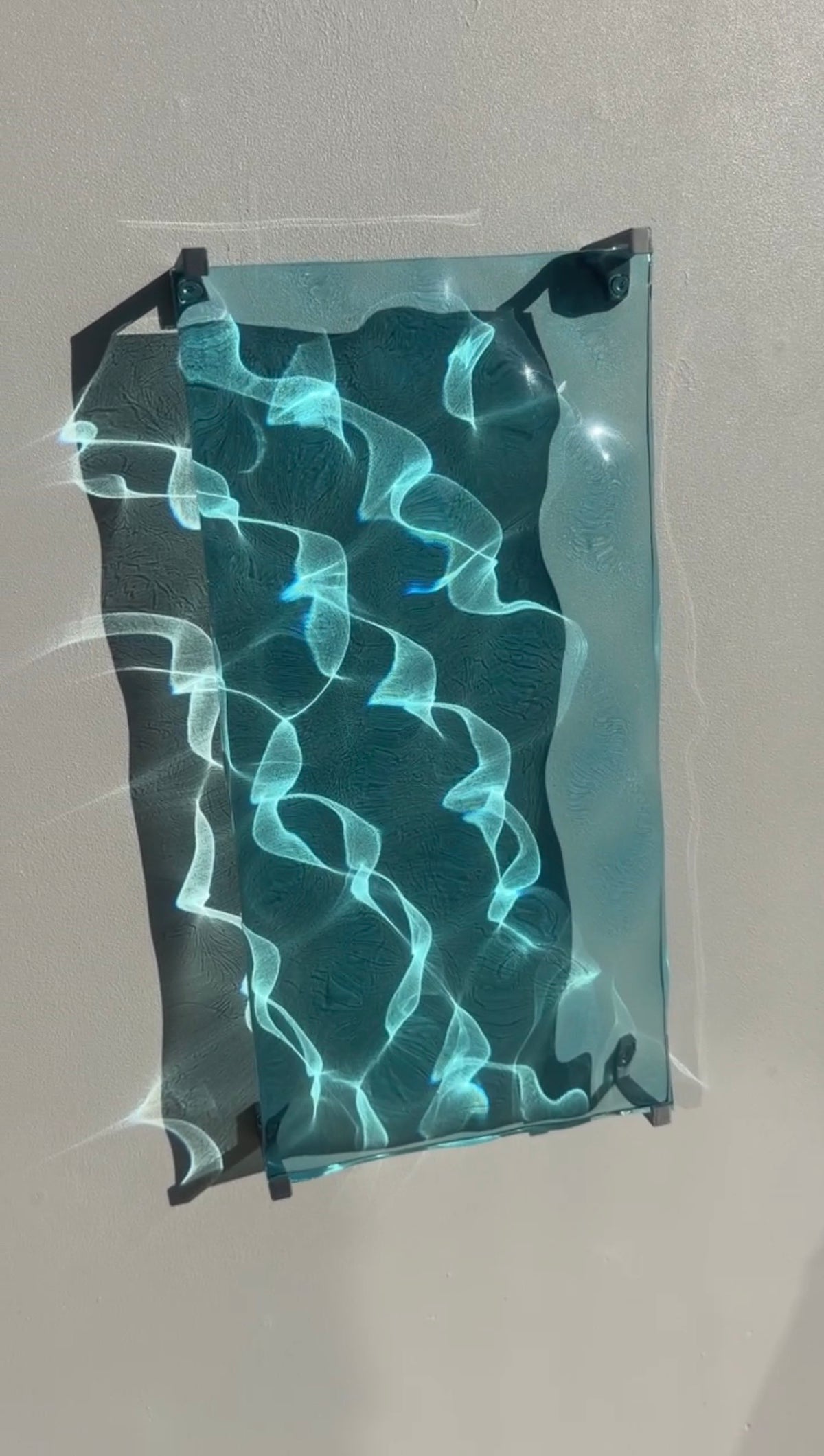 Ocean art 40 x 20 cm - water ripples artpiece