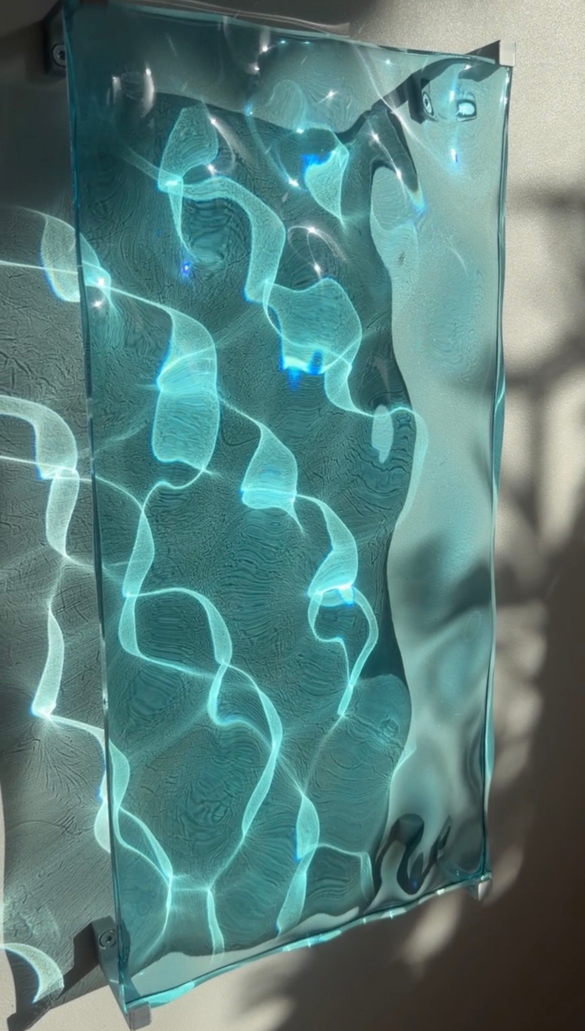 Ocean art 40 x 20 cm - water ripples artpiece