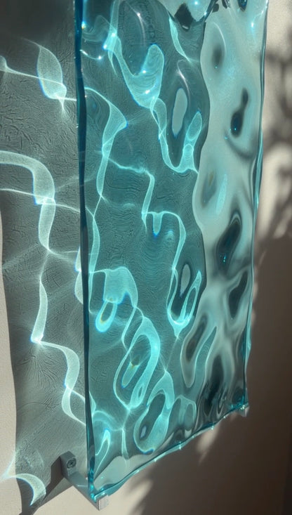 Ocean art 40 x 20 cm - water ripples artpiece