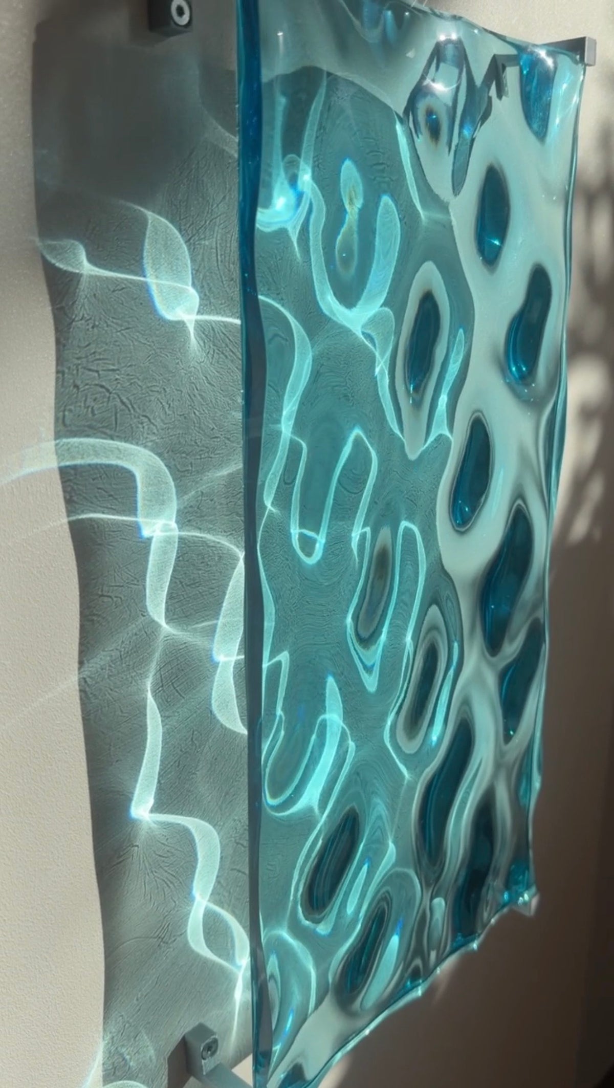 Ocean art 40 x 20 cm - water ripples artpiece