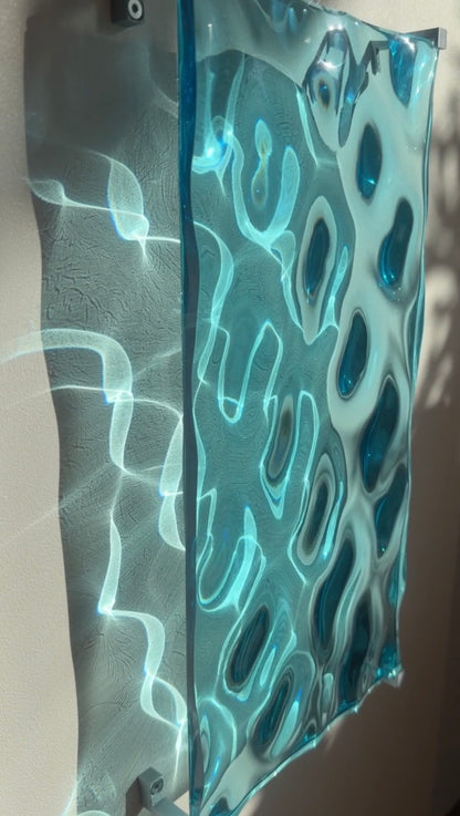 Ocean art 40 x 20 cm - water ripples artpiece