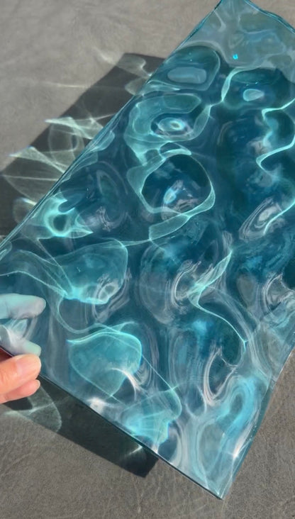 Ocean art 40 x 20 cm - water ripples artpiece