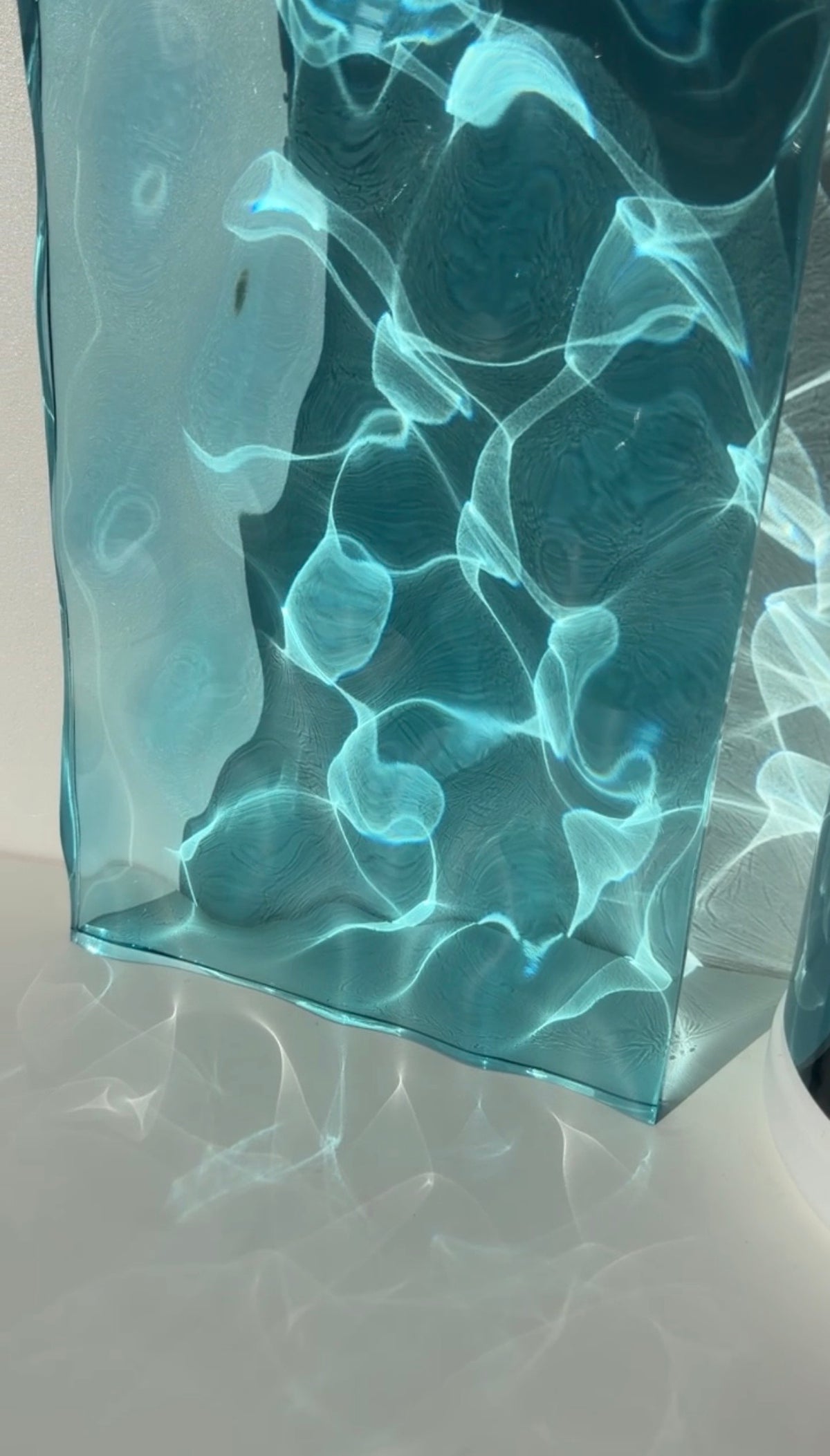 Ocean art 40 x 20 cm - water ripples artpiece