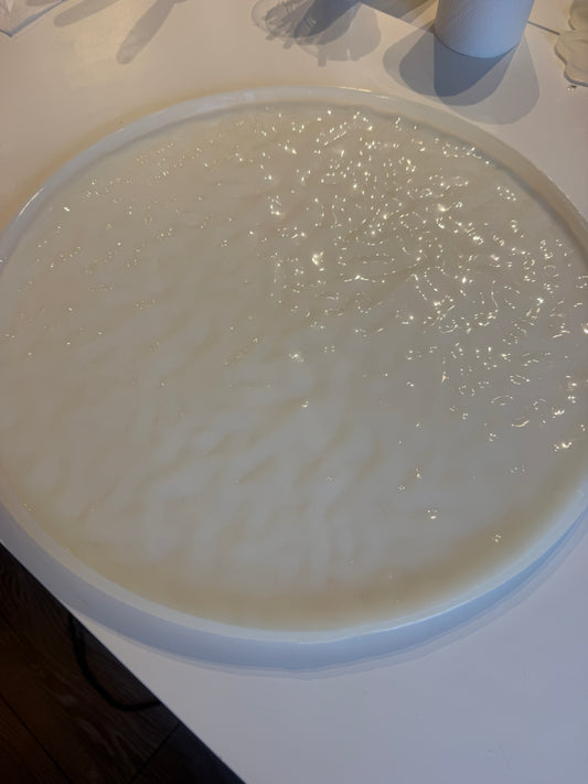 Vatten-inspirerad silikonform 40 cm Rund