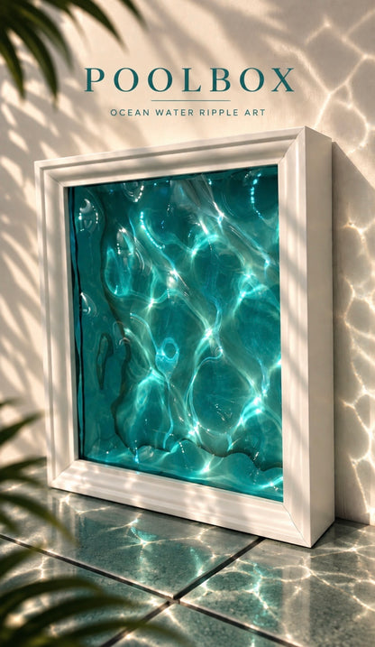 Vatteninspirerad konst 22,5x22,5 cm - Ocean art