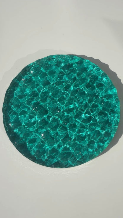Vatteninspirerad konst 20 cm  Rund- Ocean art