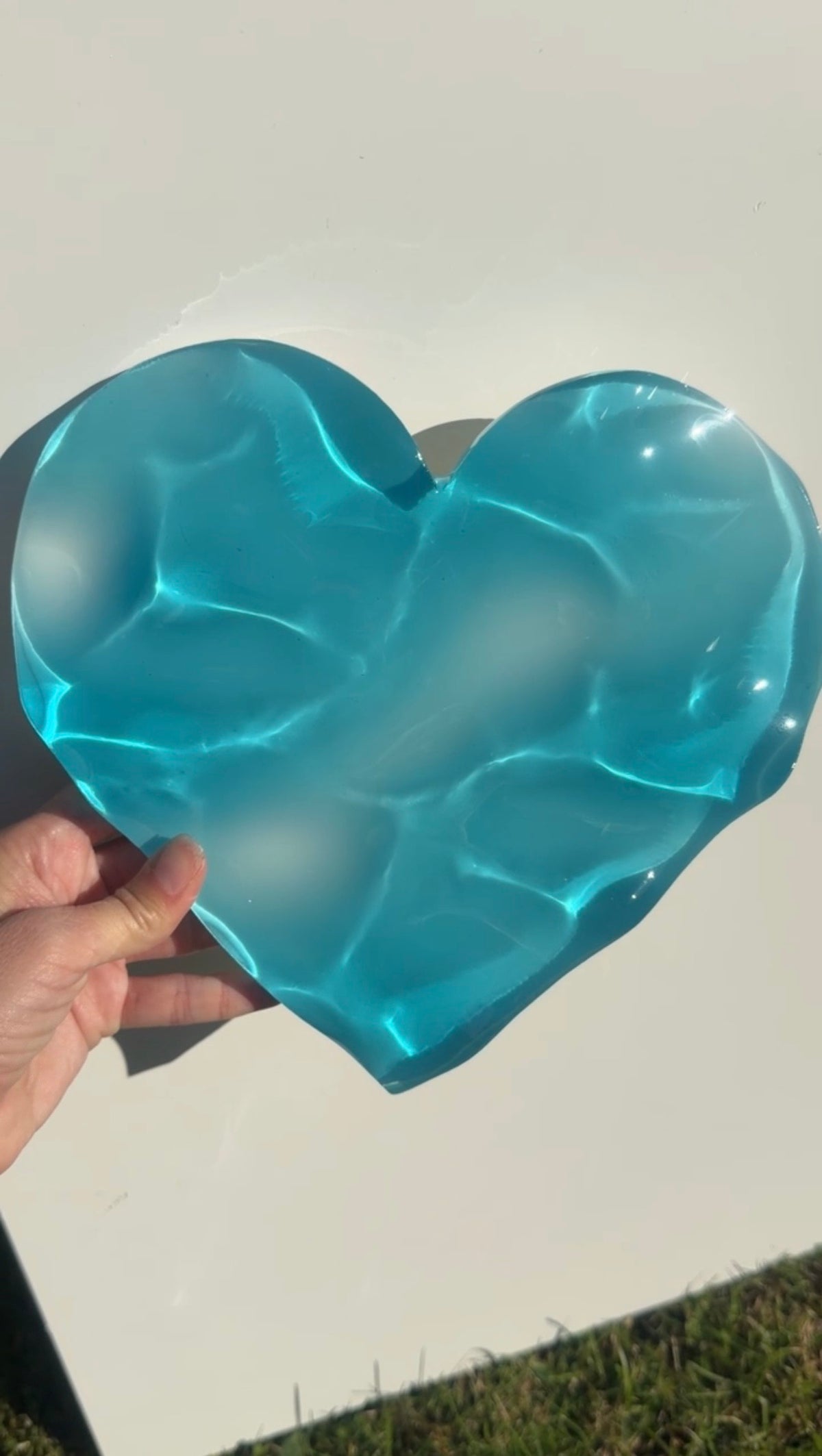 Vatteninspirerad konst 20 cm  Rund- Ocean art