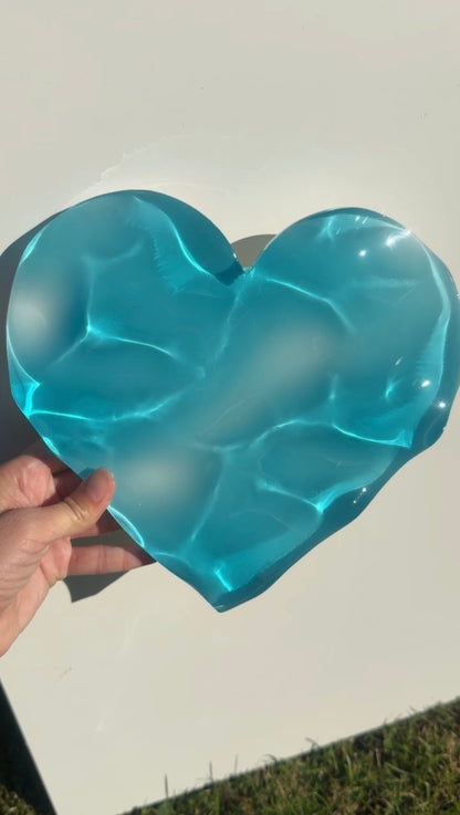 Vatteninspirerad konst 20 cm  Rund- Ocean art