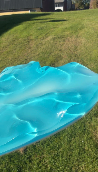 Vatteninspirerad konst 20 cm  Rund- Ocean art