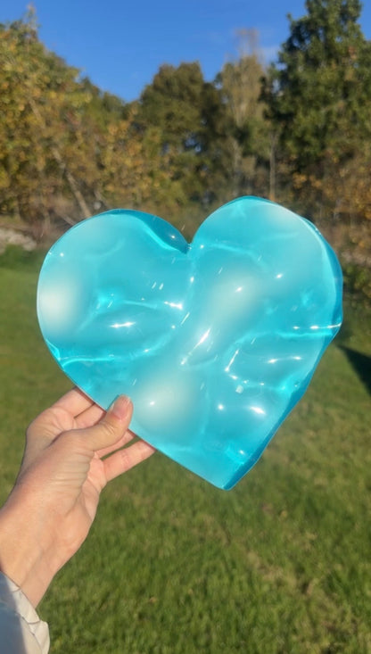 Vatteninspirerad konst 20 cm  Rund- Ocean art