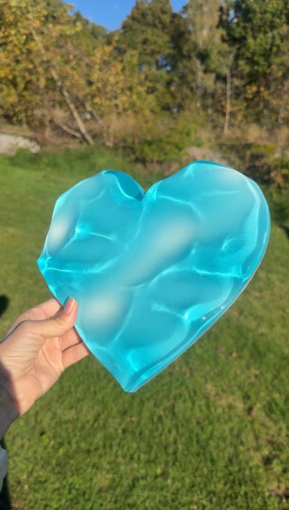 Vatteninspirerad konst 20 cm  Rund- Ocean art