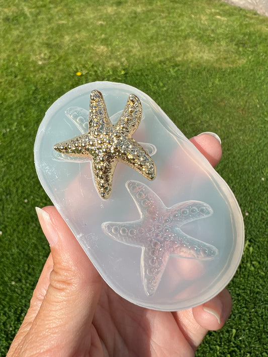 Starfish earring mold- silicone mold / Resin starfish mold