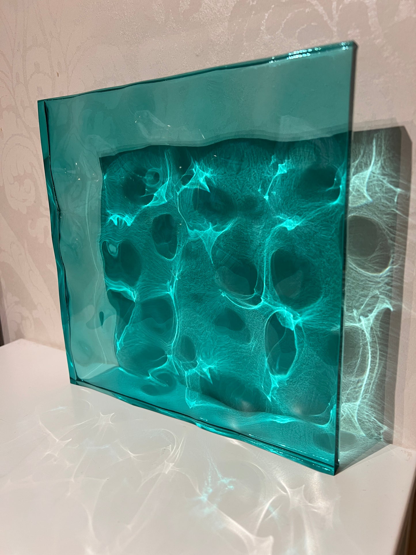 Water ripple silicone mold 20x20 cm / Resin mold