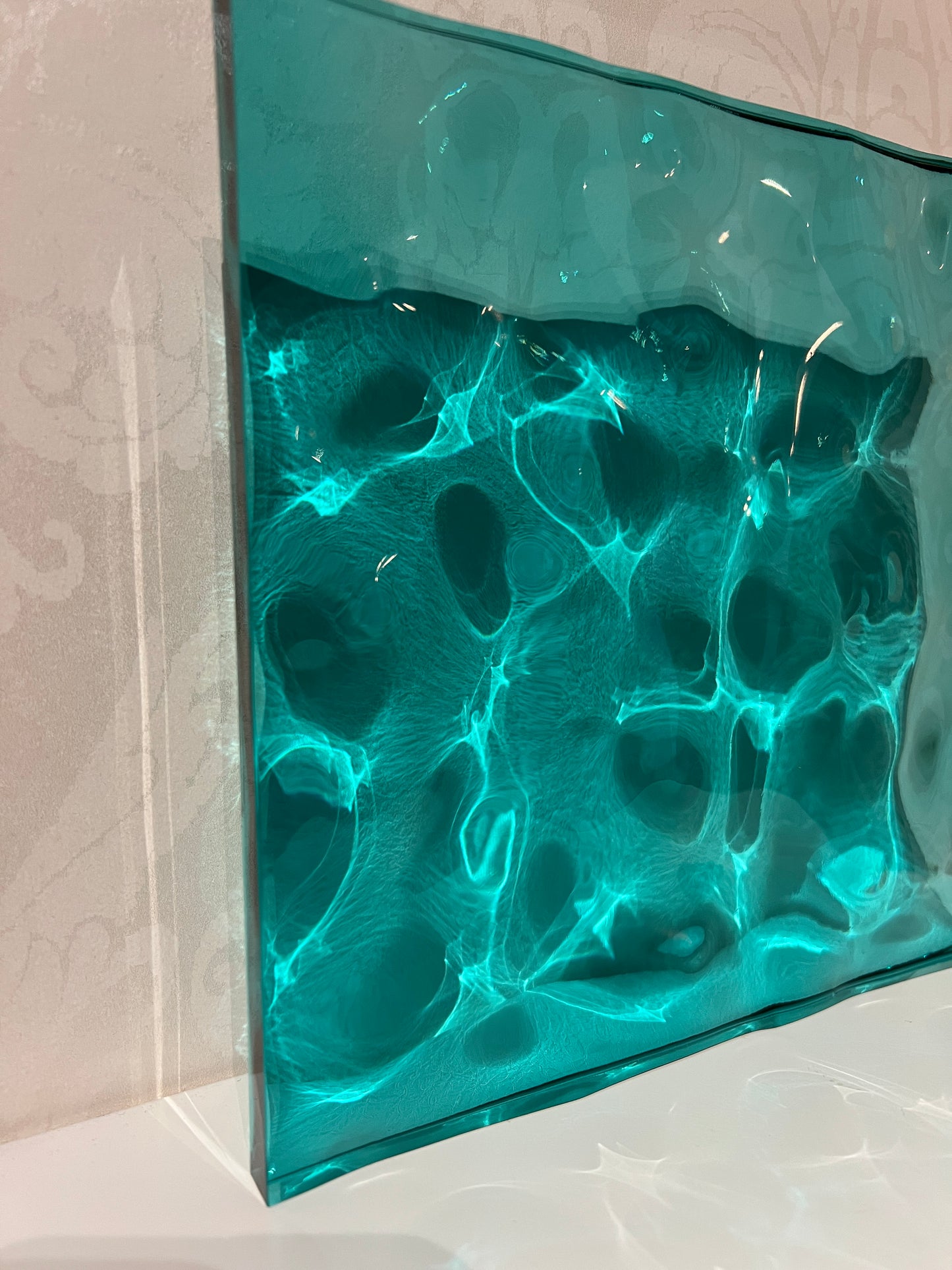 Water ripple silicone mold 20x20 cm / Resin mold