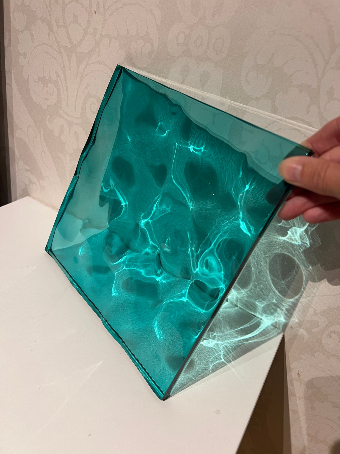 Water ripple silicone mold 20x20 cm / Resin mold