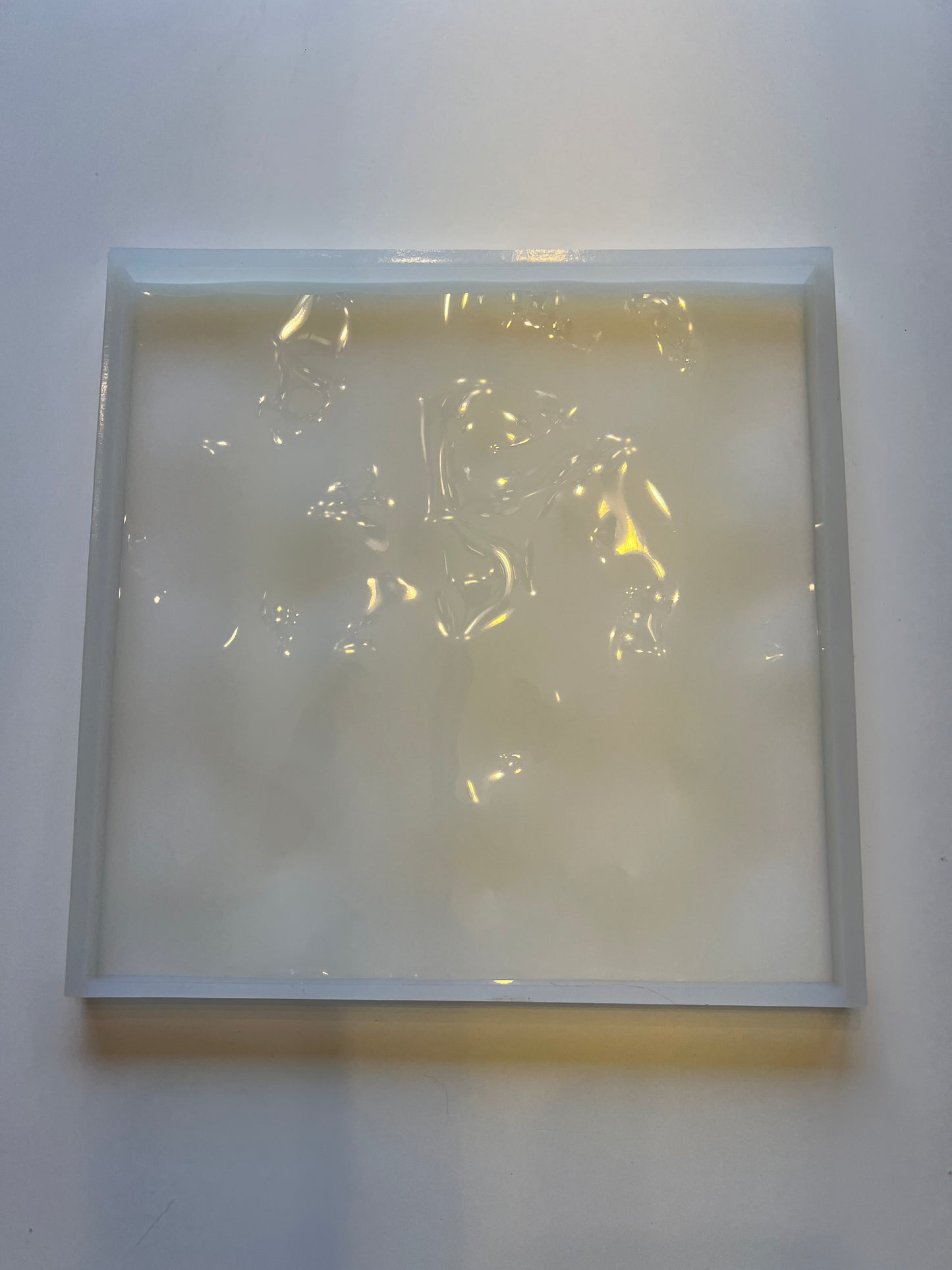 Water ripple silicone mold 20x20 cm / Resin mold