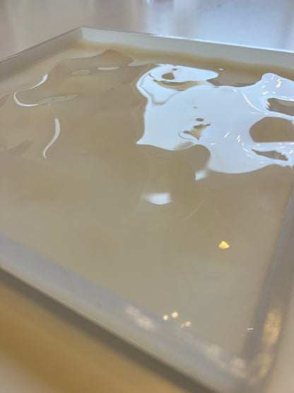 Water ripple silicone mold 20x20 cm / Resin mold