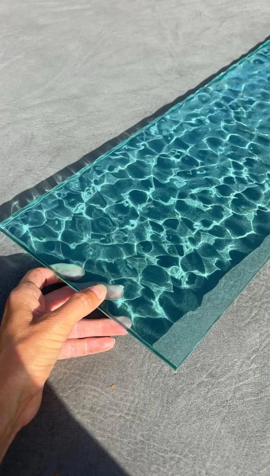 Water ripple silicone mold 60 cm x 20 cm / Resin mold