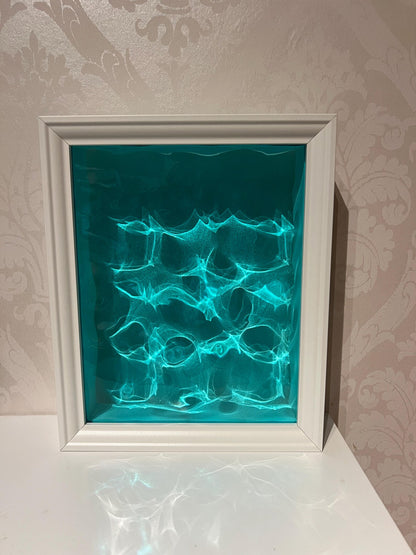 Vatteninspirerad konst 22,5x22,5 cm - Ocean art