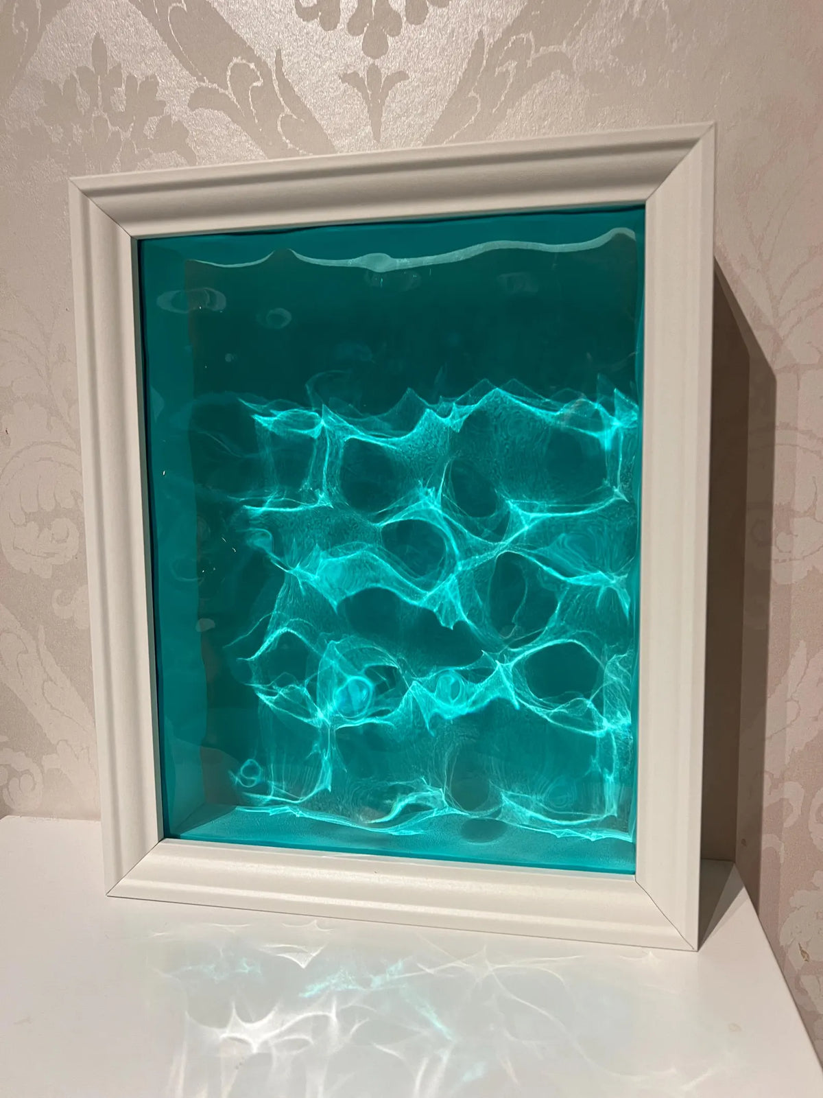 Vatteninspirerad konst 22,5x22,5 cm - Ocean art
