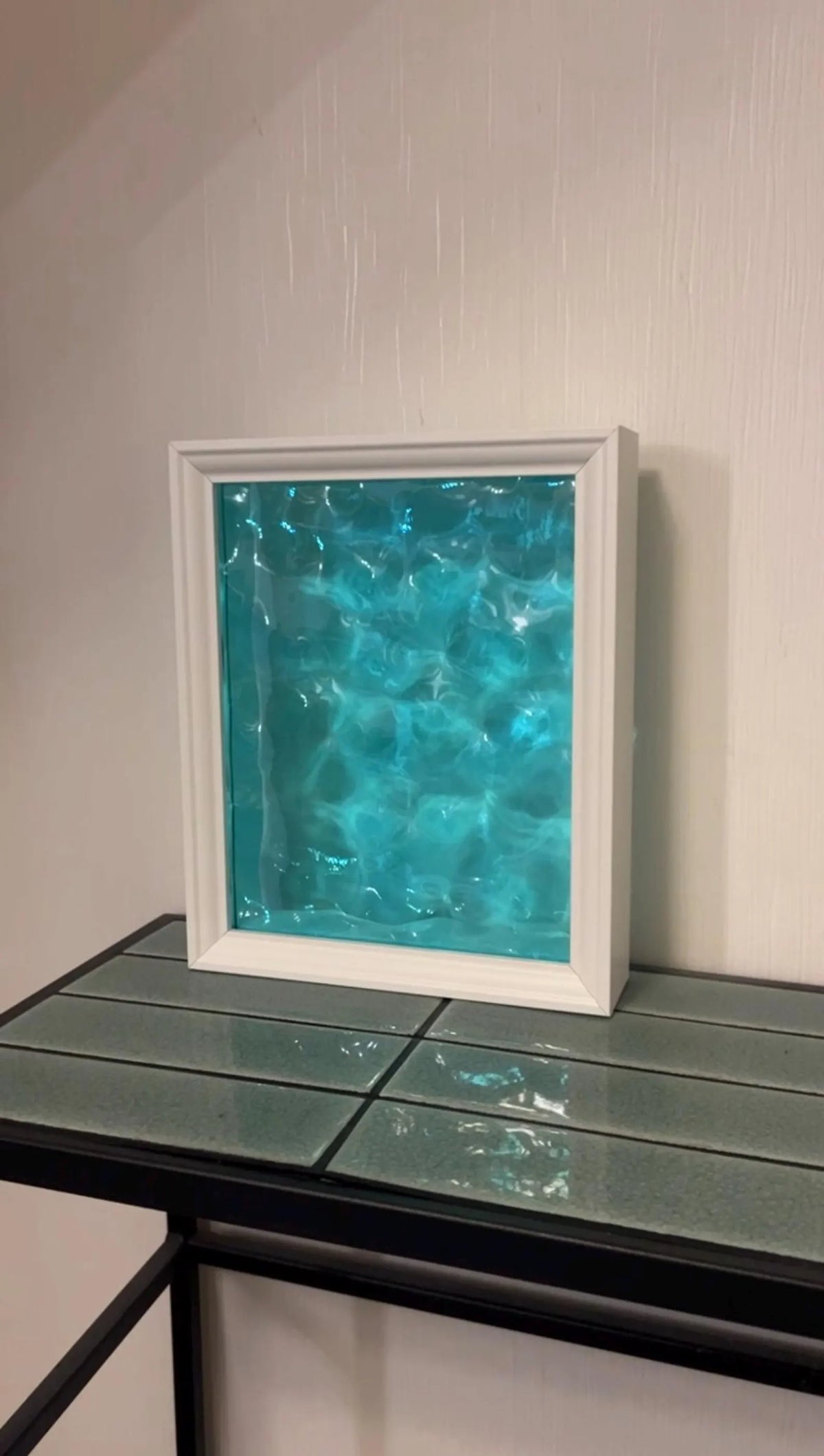 Vatteninspirerad konst 22,5x22,5 cm - Ocean art